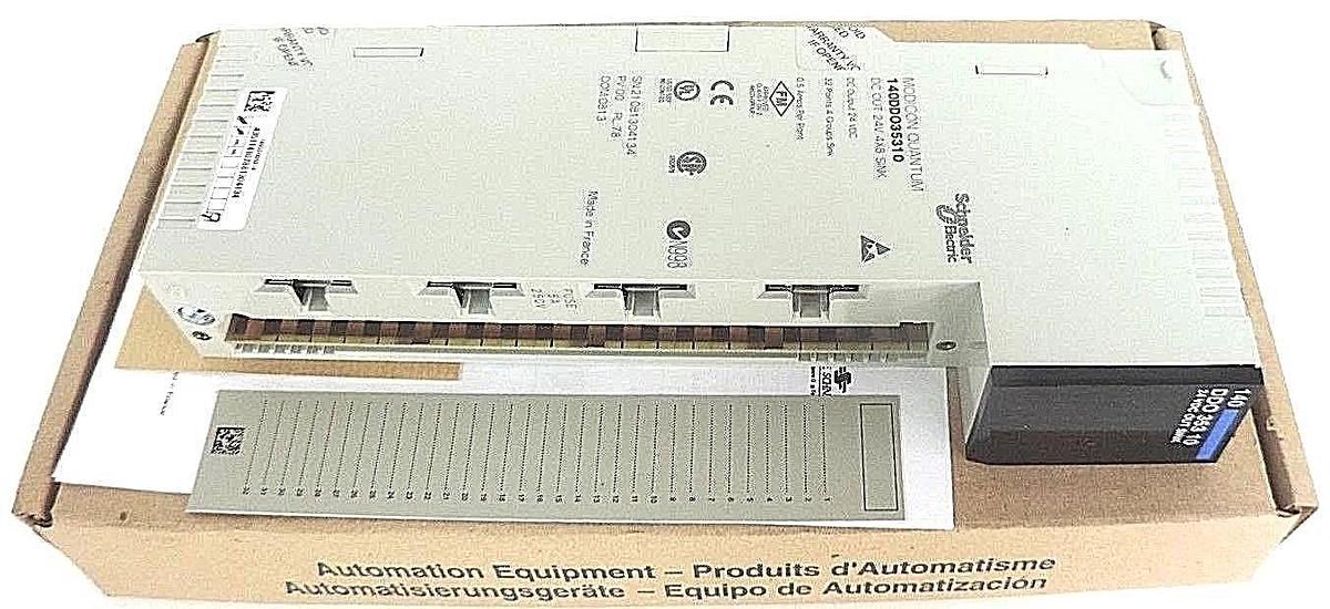 Used NIB SCHNEIDER MODICON 140DDO35310 DC OUT 24V 4X8 SINK MODULE 140-DDO-353-10