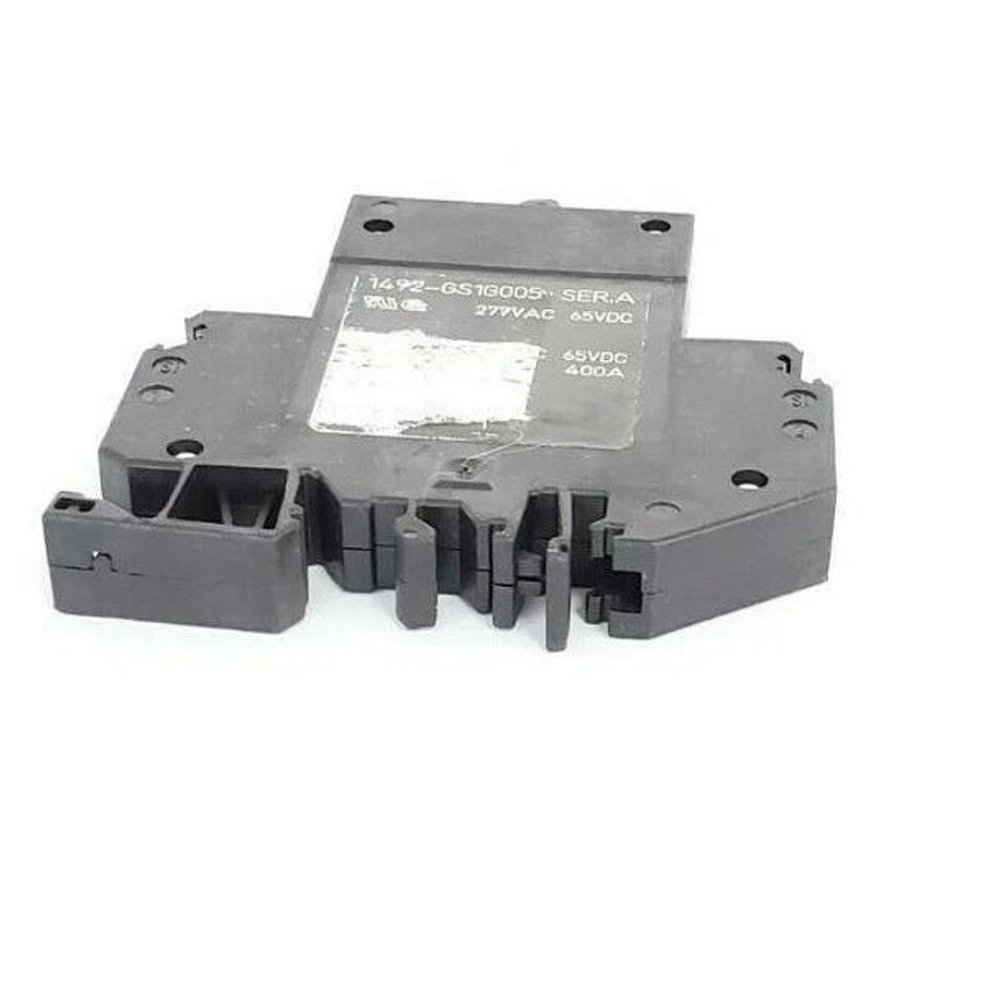 Used ALLEN BRADLEY 1492-GS1G005 SER. A MINI CIRCUIT BREAKER 277VAC, 65VDC