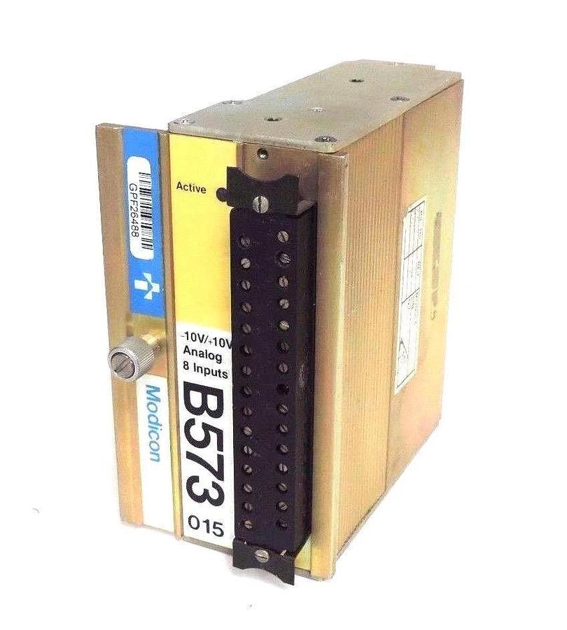 Used GOULD MODICON AS-B573-010 ANALOG MODULE 0-10V, 8 INPUTS, ASB573010