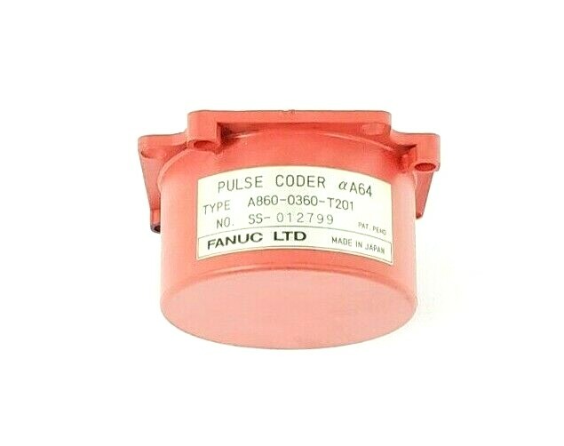 Used FANUC A860-0360-T201 PULSE CODER RED CAP NO. SS-012799