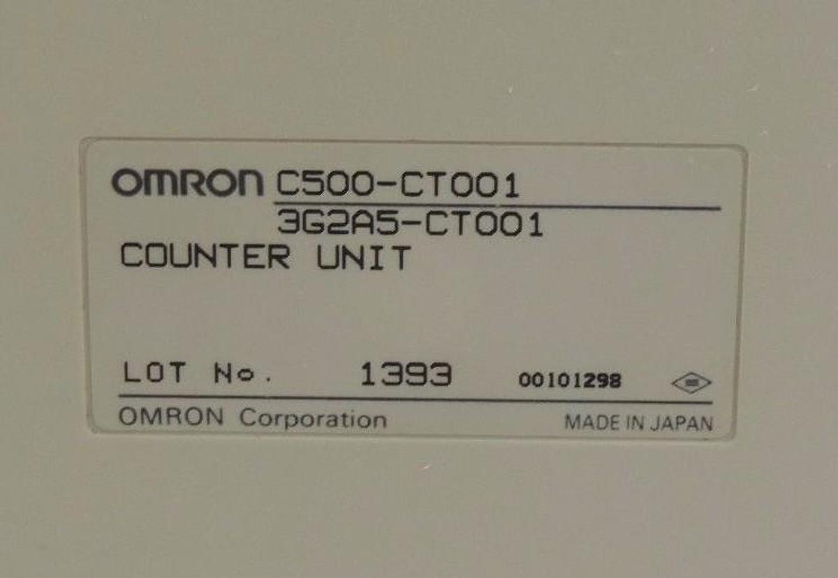 Used OMRON C500-CT001 HIGH SPEED COUNTER UNIT 3G2A5-CT001