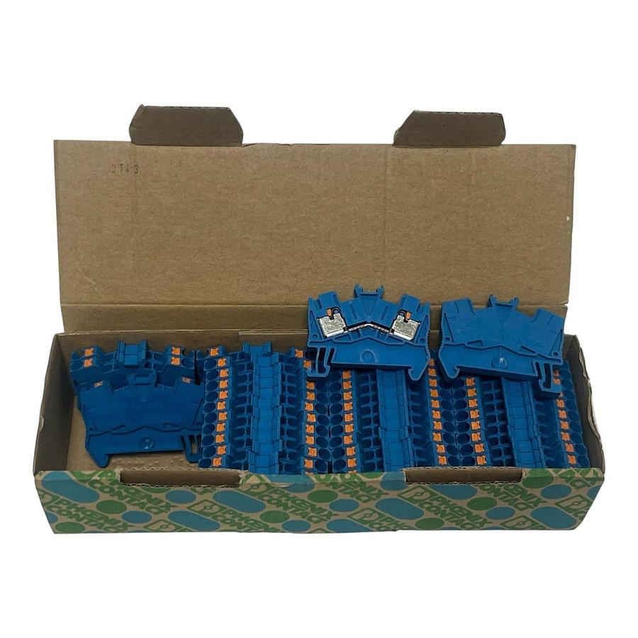 Used LOT OF 41 Phoenix Contact PTS 2,5 BU Terminal Block Blue 3211812 Feed-Through