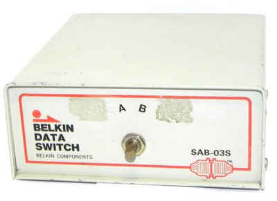 Used BELKIN DATA SWITCH SAB-03S A,B,D SWITCH SAB03S