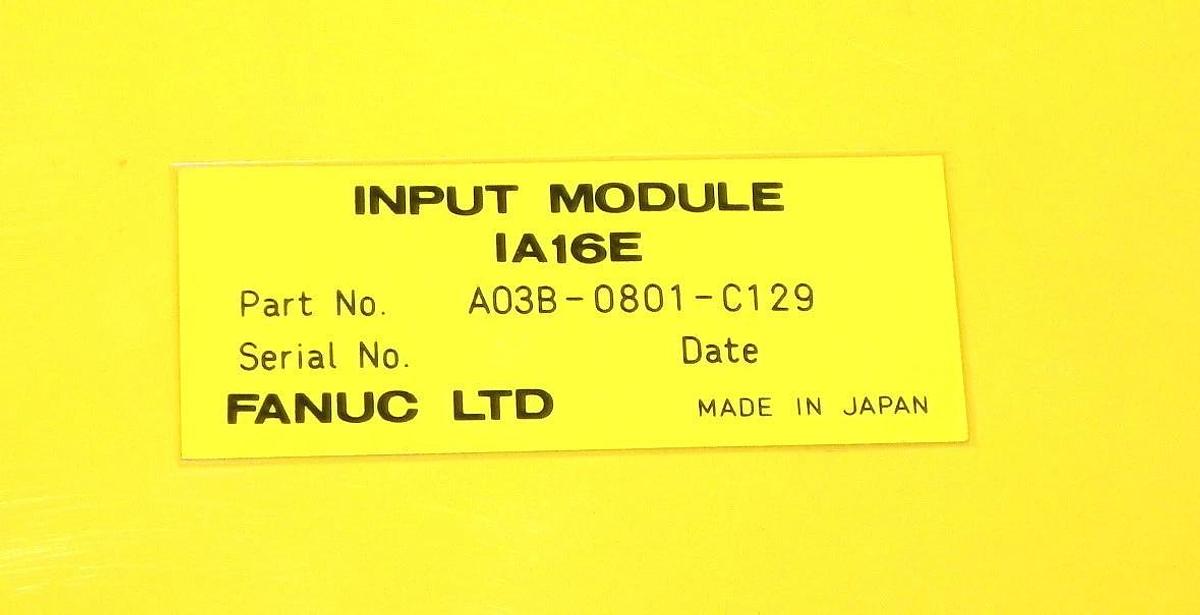 Used FANUC A03B-0801-C129 INPUT MODULE A03B0801C129