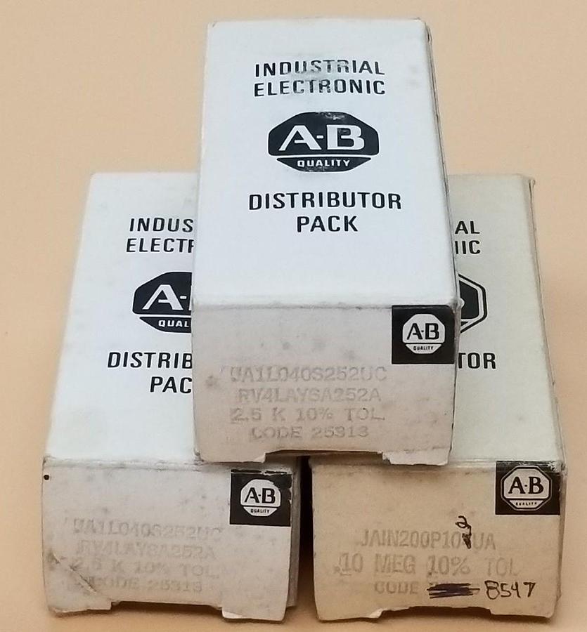 Used LOT OF 3 NIB ALLEN BRADLEY JA1L040S252UC POTENTIOMETERS 2.5KOHM 10% TYPE: J