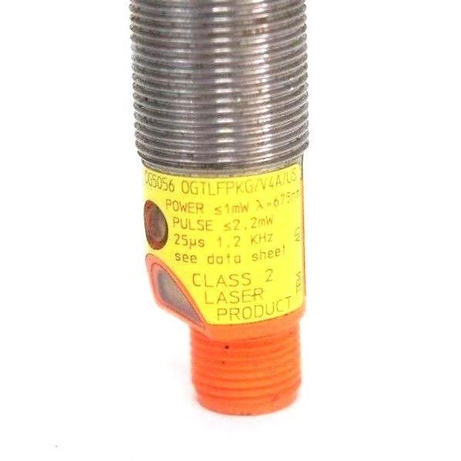 Used IFM EFECTOR OG5056 OGTLFPKG/V4A/US PHOTOELECTRIC SENSOR