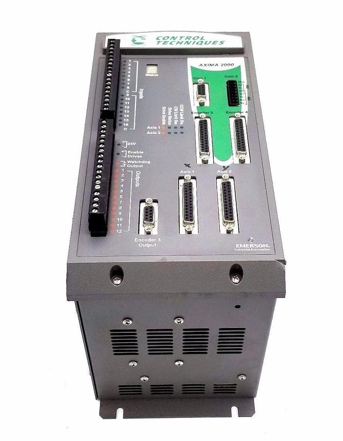 Used CONTROL TECHNIQUES AX-2000-00-00-03C AXIMA 2000 2-AXIS CONTROLLER 964369-37