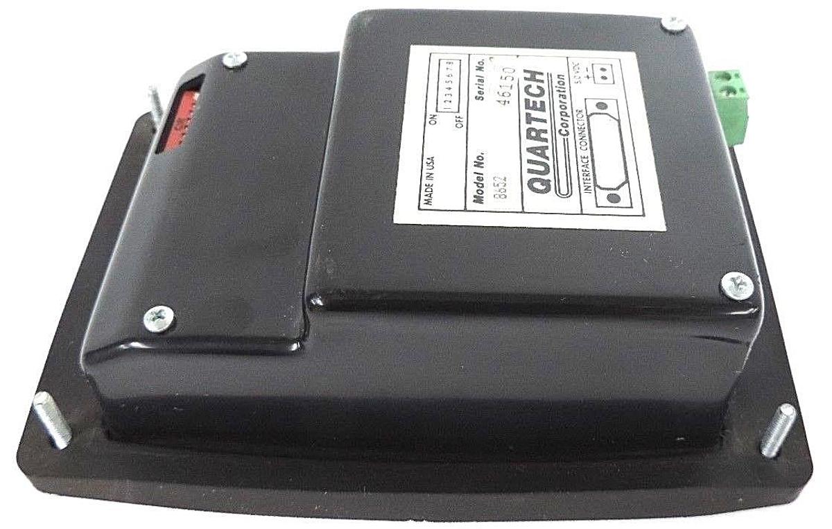 Used QUARTECH 8652 PLC PROGRAMMING INTERFACE 16-KEY 5VDC