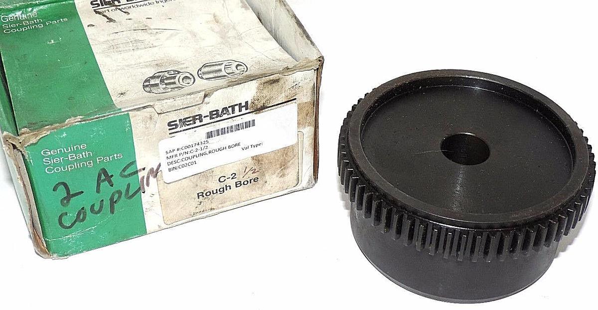 Used NIB SIER-BATH C-2 1/2 , 7/8" ROUGH BORE 62 TOOTH SPROCKET