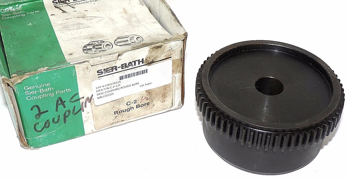 Used NIB SIER-BATH C-2 1/2 , 7/8" ROUGH BORE 62 TOOTH SPROCKET