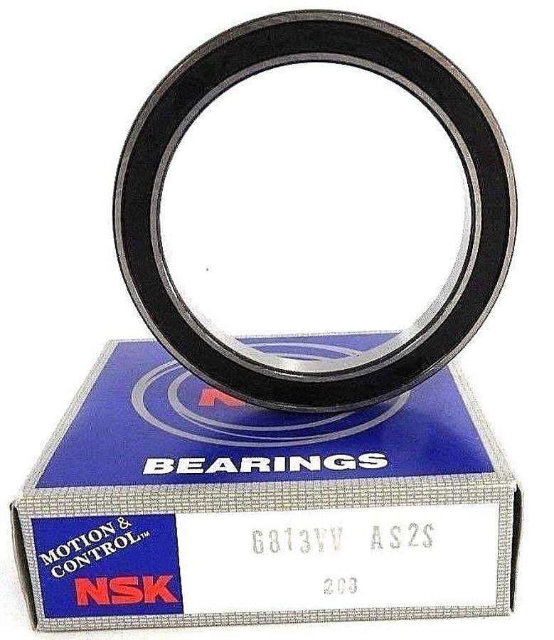 Used NIB NSK 6813VV BEARING SEALED 65MM ID X 85MM OD X 10MM W, 6813VV-AS2S