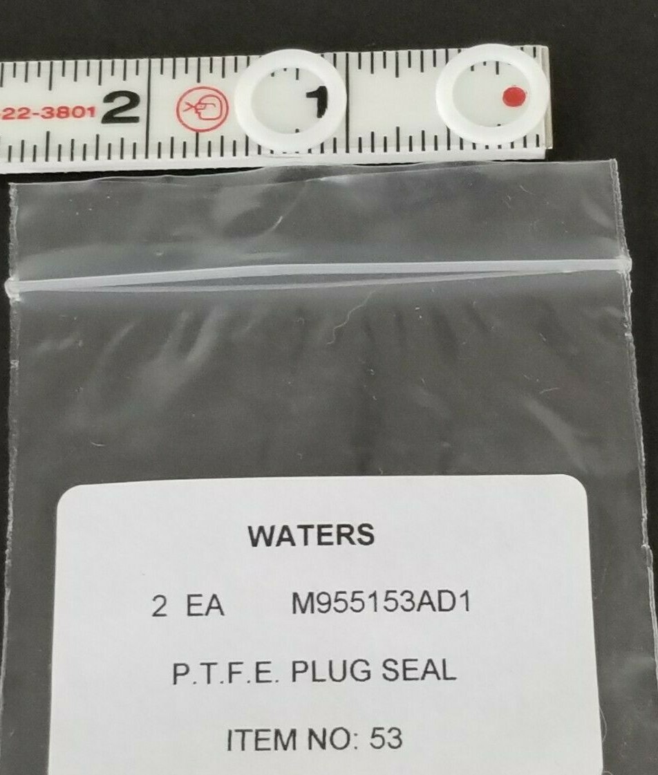 LOT OF 2 WATERS M955153AD1 P.T.F.E PLUG SEALS