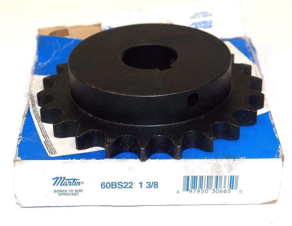 Used NEW MARTIN 60BS22 1 3/8 SPROCKET 1-3/8" BORE 60BS22138