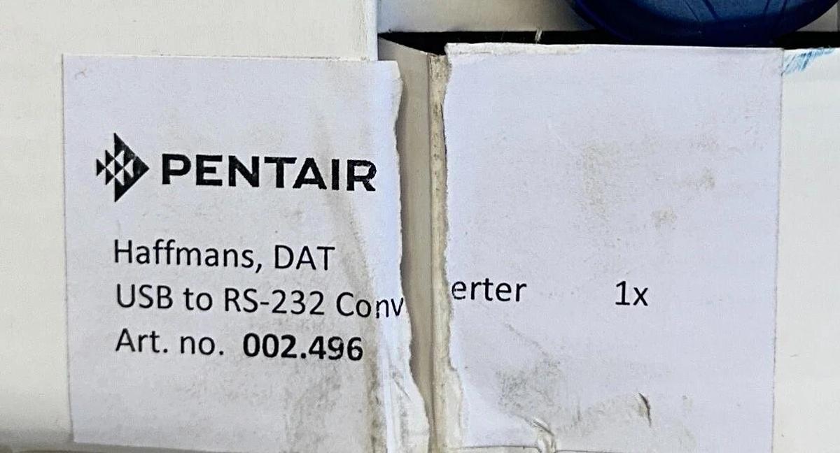 PENTAIR HAFFMANS 002.496 / 002496 DAT USB TO RS-232 SERIAL CONVERTER OEM NSMP