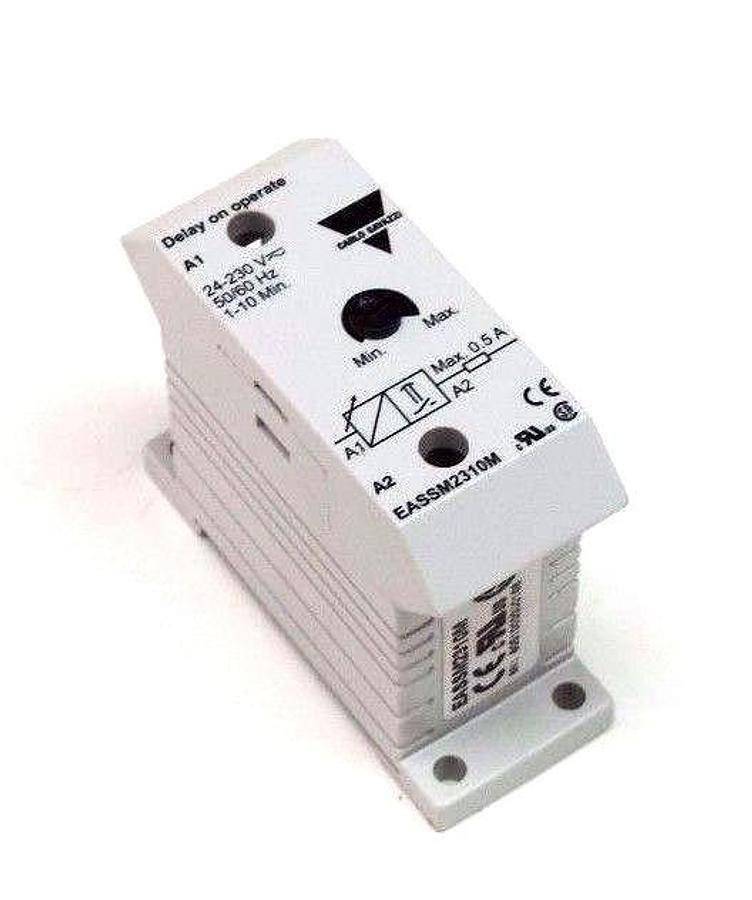 Used LOT OF 5 CARLO GAVAZZI EAS-S-M23-10M MINI E-TIMER 24-230V, 1-10 MIN, EASSM2310M