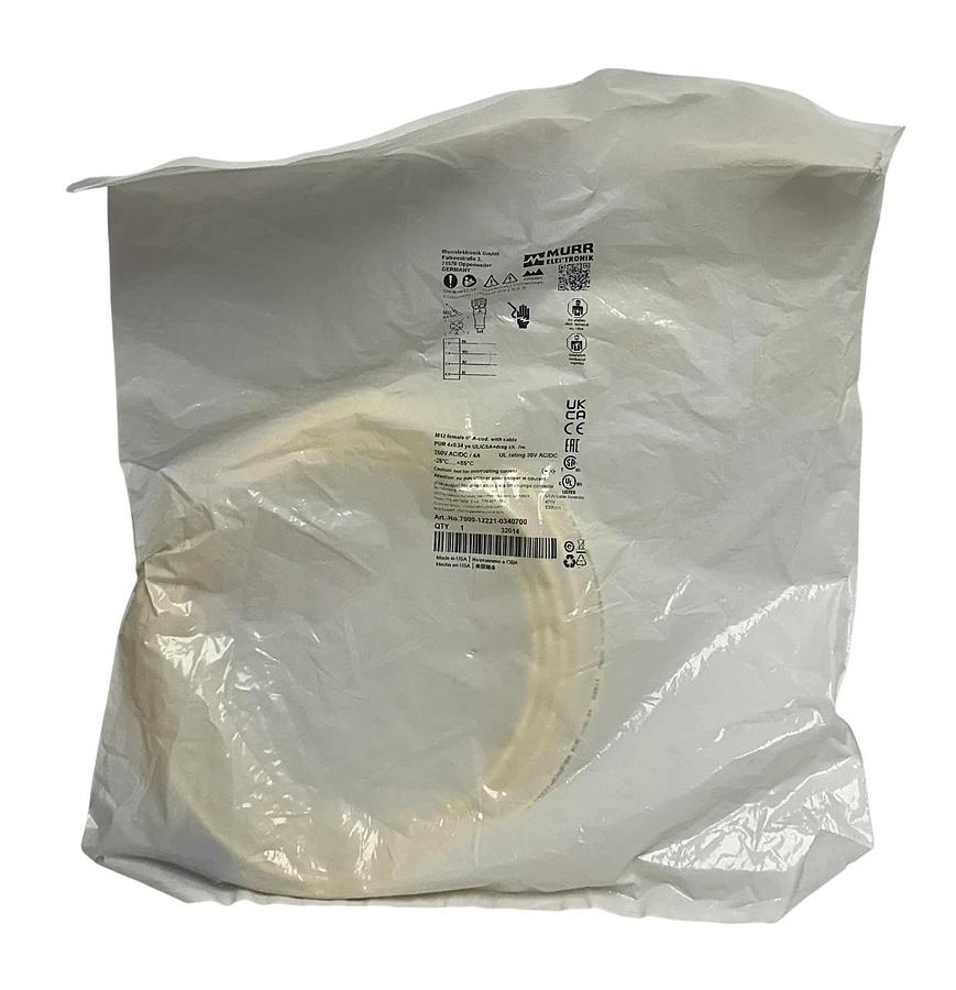Used 6 MURR ELEKTRONIK 7000-12221-0340700 / 7000122210340700 CONNECTION CABLES NSFS