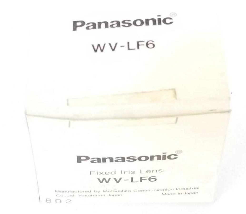 Used NIB PANASONIC WV-LF6 FIXED IRIS TV LENS 6MM, 1:1.4, WVLF6