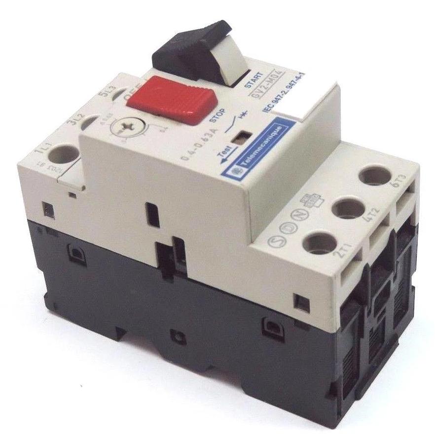 Used TELEMECANIQUE GV2-M04 MOTOR OVERLOAD RELAY GV2M04, 0.4-0.63A