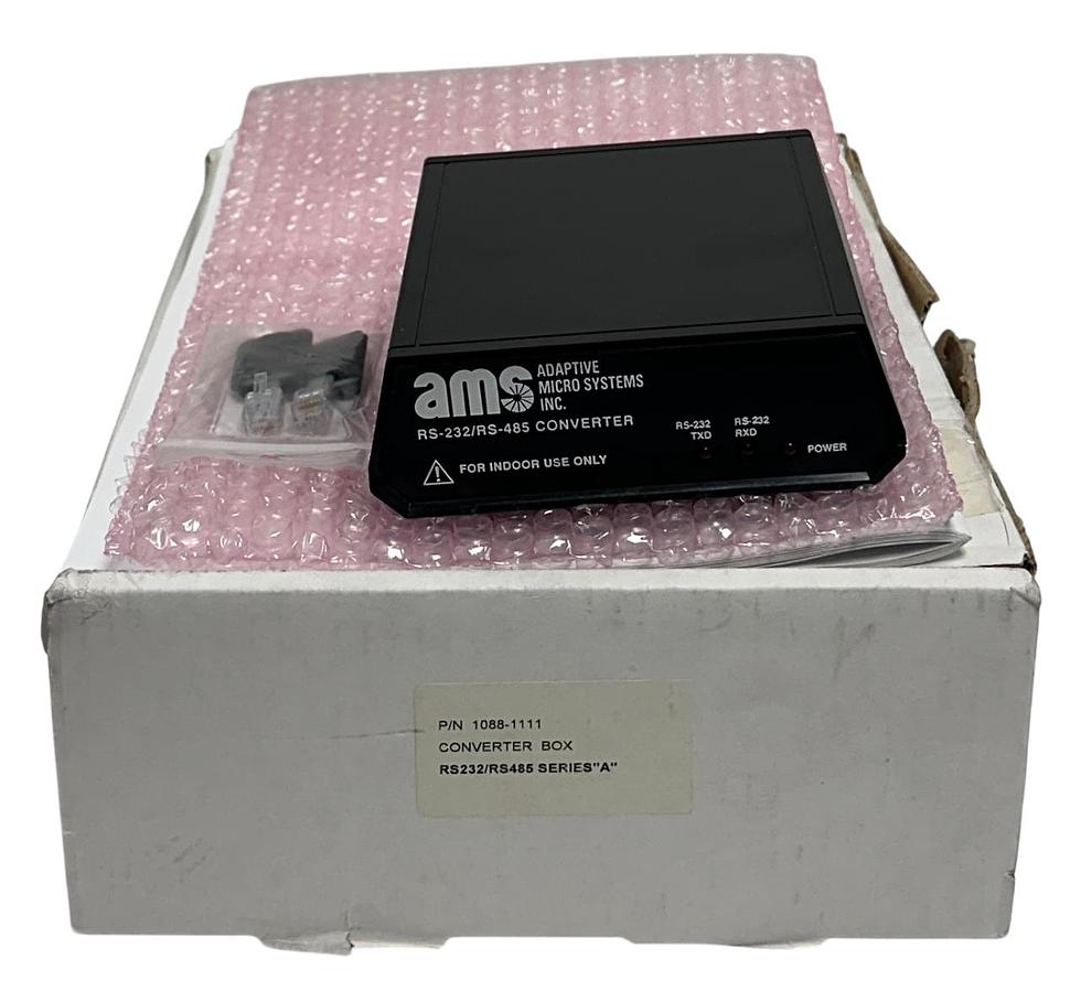 Used ADAPTIVE MICRO SYSTEMS AMS 1088-1111 / 10881111 RS-232/RS-485 CONVERTER BOX NSMP