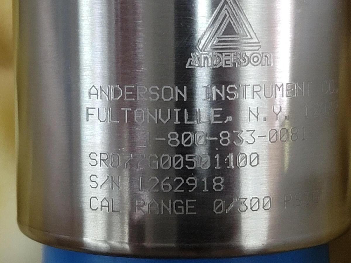 NIB ANDERSON INSTRUMENTS SR077G00501100 TRANSMITTER RANGE: 0/300 PSIG