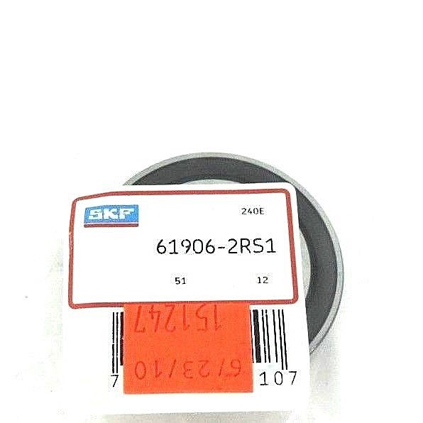 NEW SKF 61906-2RS1 THIN SECTION BALL BEARING 61906RS1