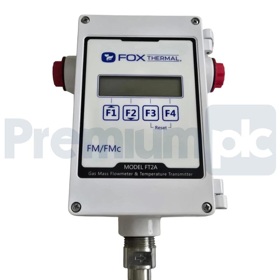 Fox Thermal FT2A Inline Thermal Gas Mass Flow Meter FT2A-10F-SS-ST-E1-B0 NSNP