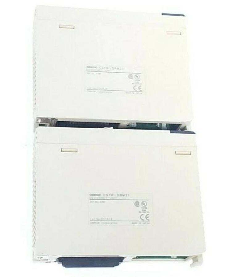 Used LOT OF 2 OMRON CS1W-DRM21 DEVICENET UNITS 24V DC, 0.5W, CS1WDRM21