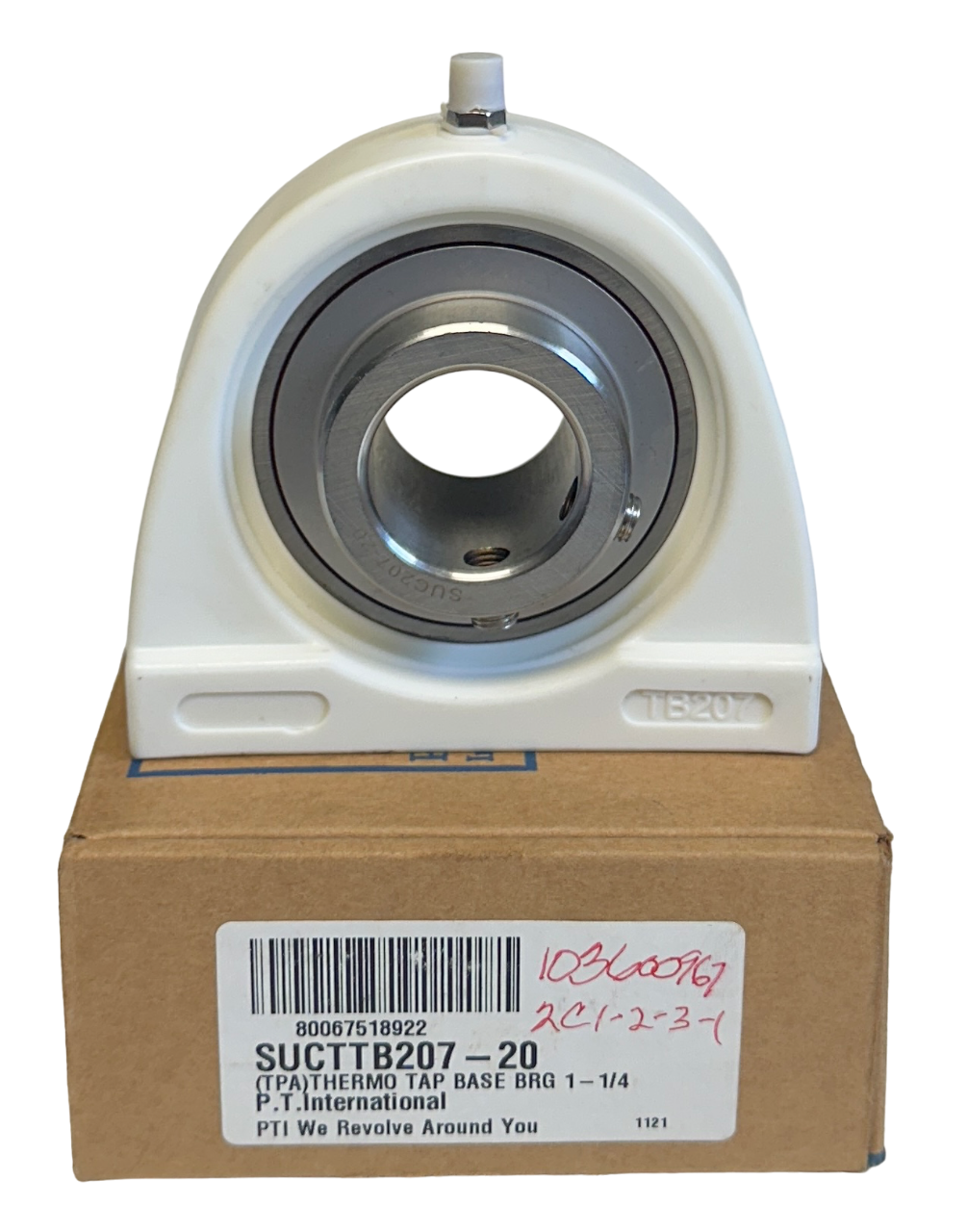 Used NEW PTI SUCTTB207-20 / SUCTTB20720 THERMOPLASTIC TAP BASE BEARING 1-1/4'' NSMP