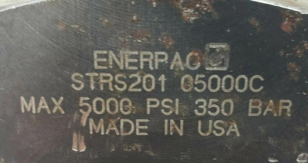Used ENERPAC STRS201 THREADED BODY SWING CLAMP MAX 5000 PSI 350 BAR