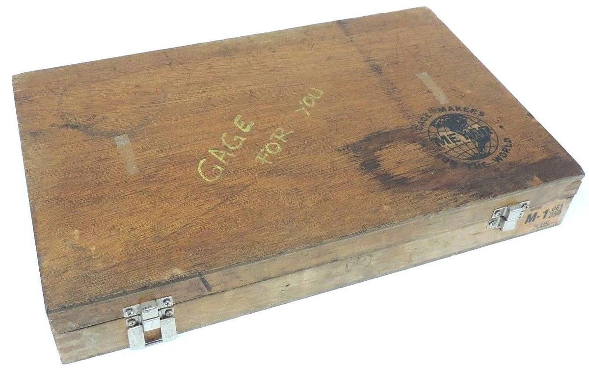 Used MEYER M-1 .061"-.250" PLUS PIN GAGE SET *IMCOMPLETE* APROXIMATELY 1/2 MISSING