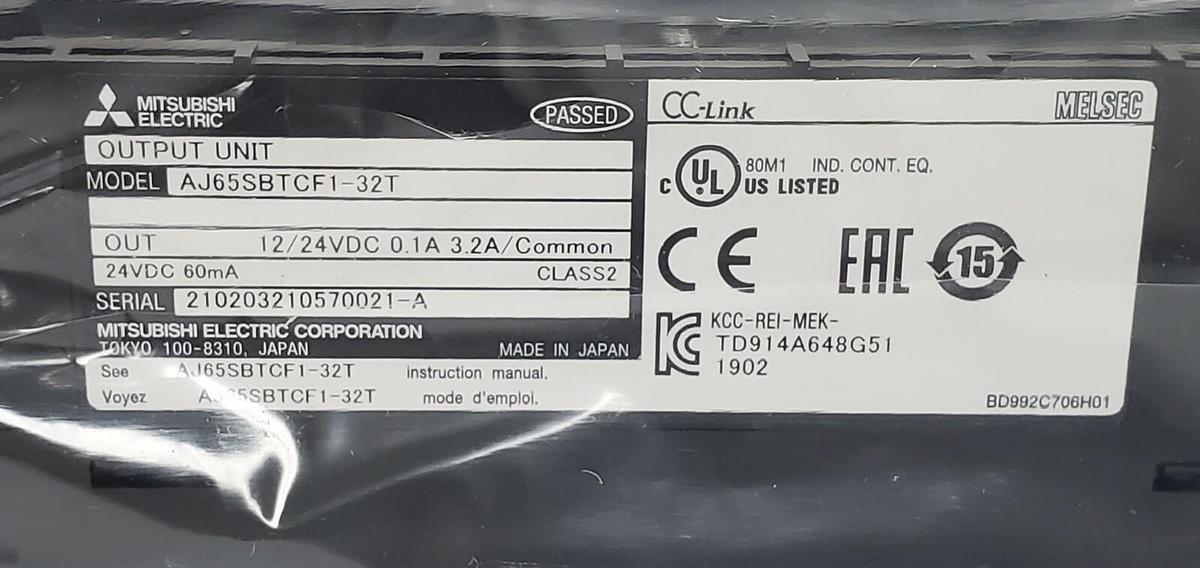 NIB MITSUBISHI ELECTRIC AJ65SBTCF1-32T CC-LINK MELSEC OUTPUT MODULE