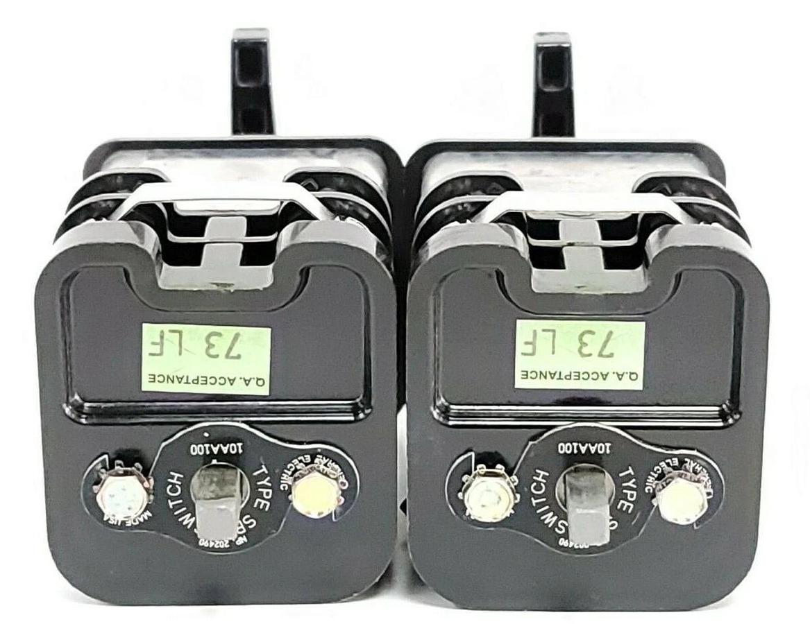 Used LOT OF 2 NIB GENERAL ELECTRIC 10AA100 BREAKER CONTROLS SBM SWITCHES NP. 202490