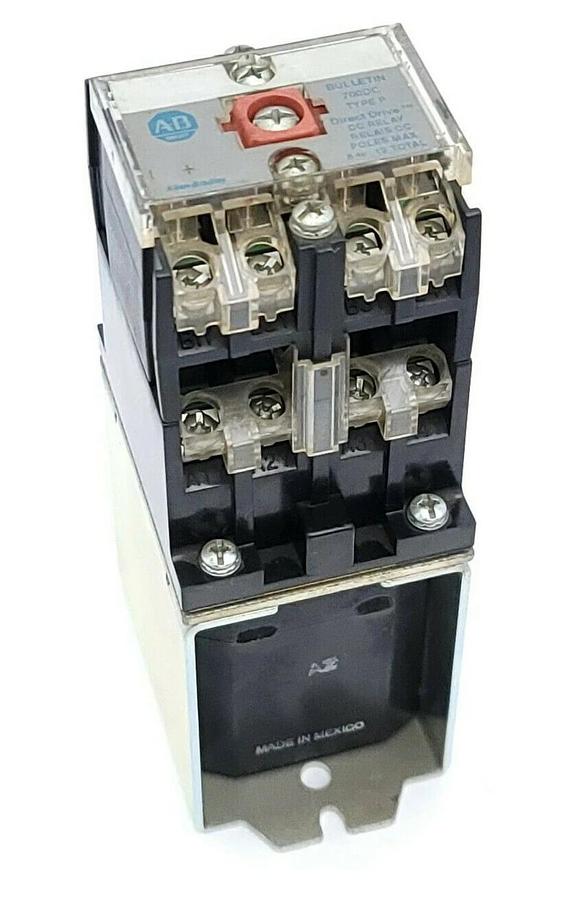 Used ALLEN BRADLEY 700DC-P800Z24 SER. E DC RELAY 24V, 700DCP800Z24