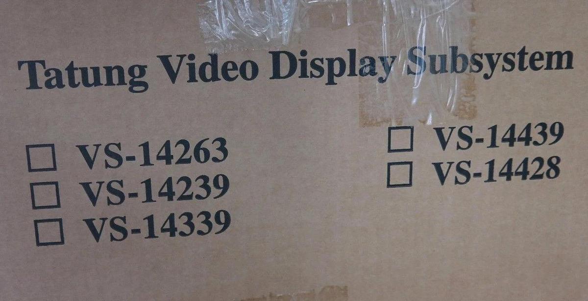 Used TATUNG 49-918-0295 SMC IB135 SAMSOMATIC VIDEO DISPLAY SUBSYTEM C5GNEKA1