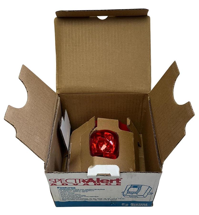 SYSTEM SENSOR P2RK-P / P2RKP SPECTRAlert ADVANCE HORN / STROBE 8-33VDC RED NSMP