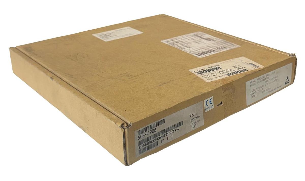 Used NEW SIEMENS TI 505-4908 / 2586241-0001 SIMATIC 8-PT RELAY OUTPUT MODULE NSMP