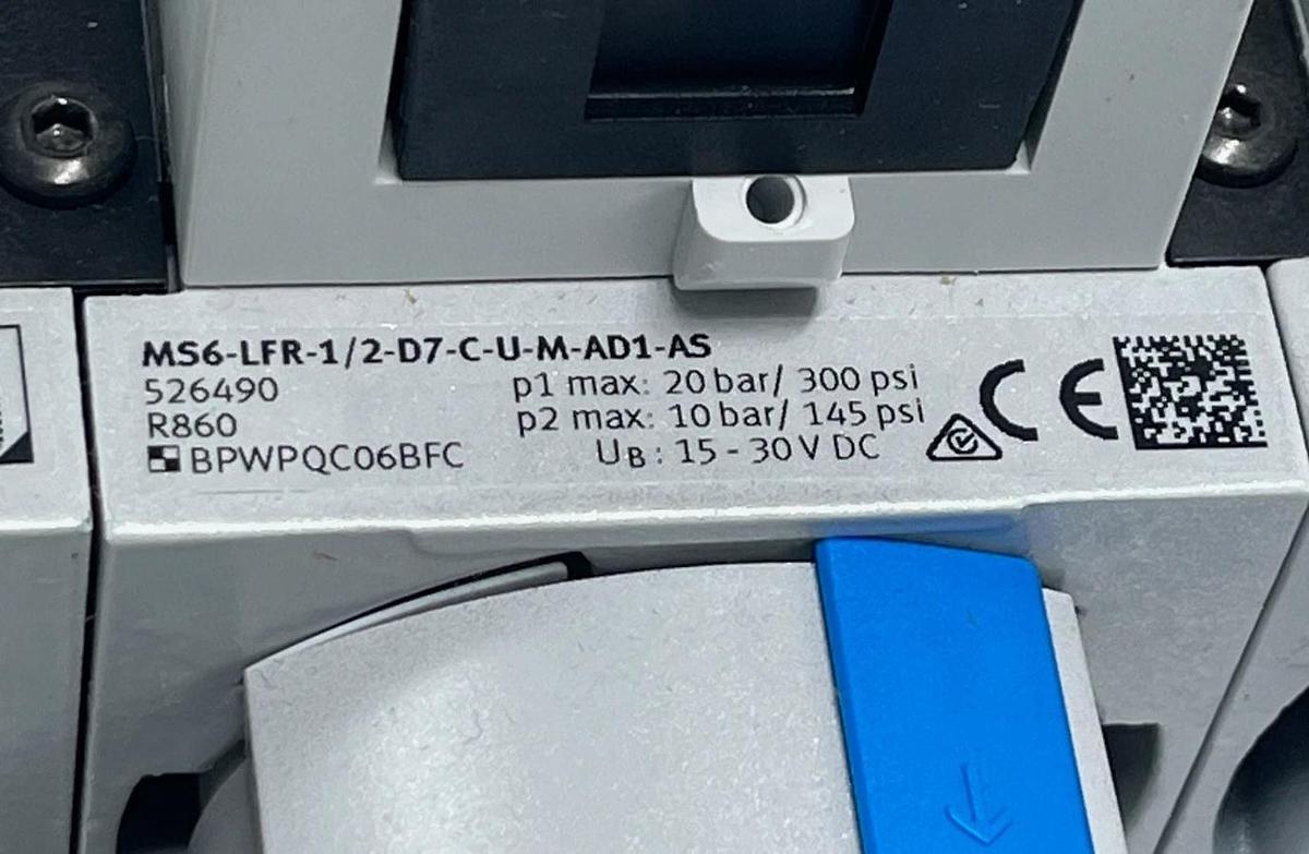 Festo 531030 MS6B Air Service Unit Combo G1/2 FRL MSB6-AGD-C4:j23:F1:V39-WP NSNP