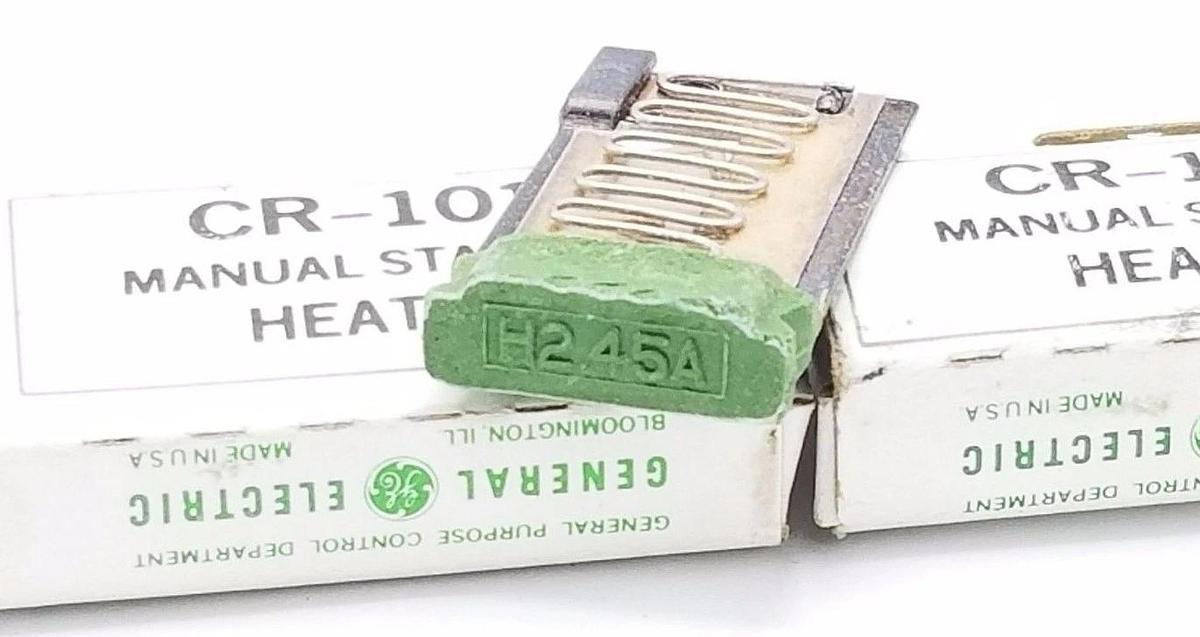 Used LOT OF 3 NIB GENERAL ELECTRIC CR-101 OVERLOAD HEATER ELEMENTS CR101