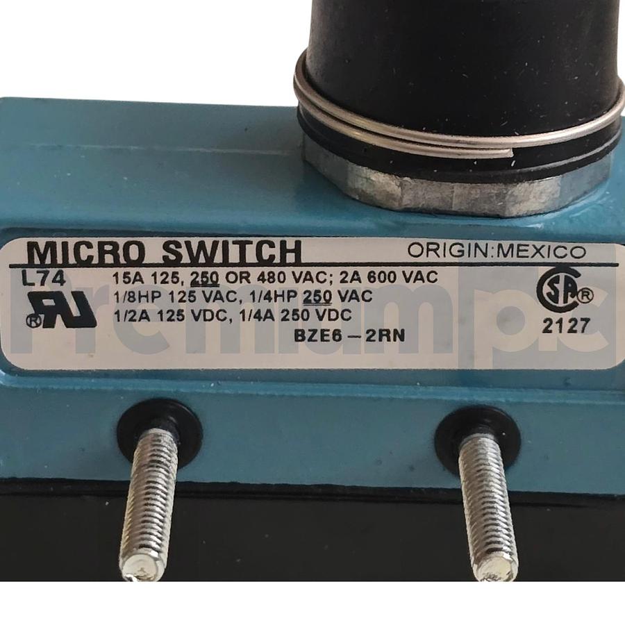 Used Honeywell / MICRO SWITCH BZE6-2RN | BZE62RN Limit Switch | 15A 480VAC | NSNP