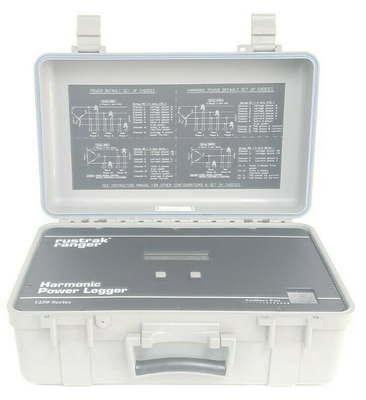 Used RUSTRAK RANGER 1250 SERIES HARMONIC POWER LOGGER RR2-1258-3
