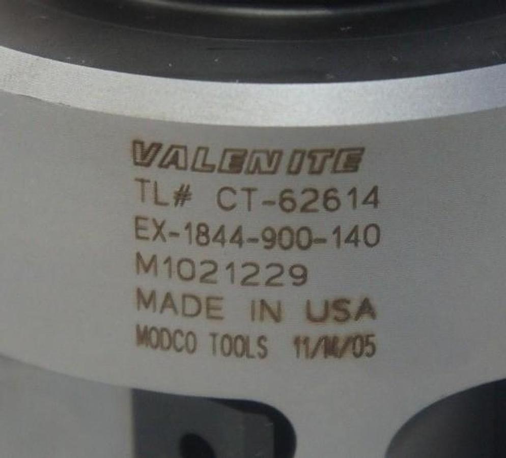 NEW VALENITE HVA TL# CT-62614 MASTER MILL 1844-900-140 12000RPM MAX