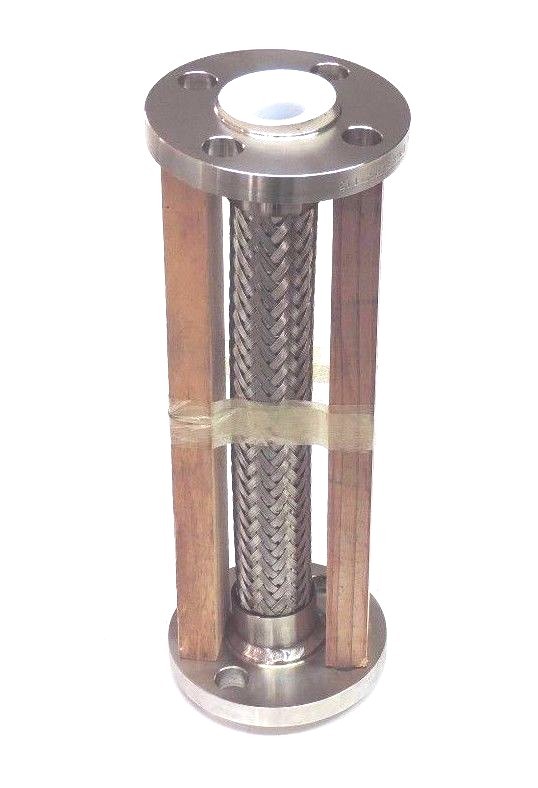Used NEW STAINLESS BRAIDED HOSE W/ AFI 1" 150 304/304L B16.5 SA182 T13 FLANGES 12" L