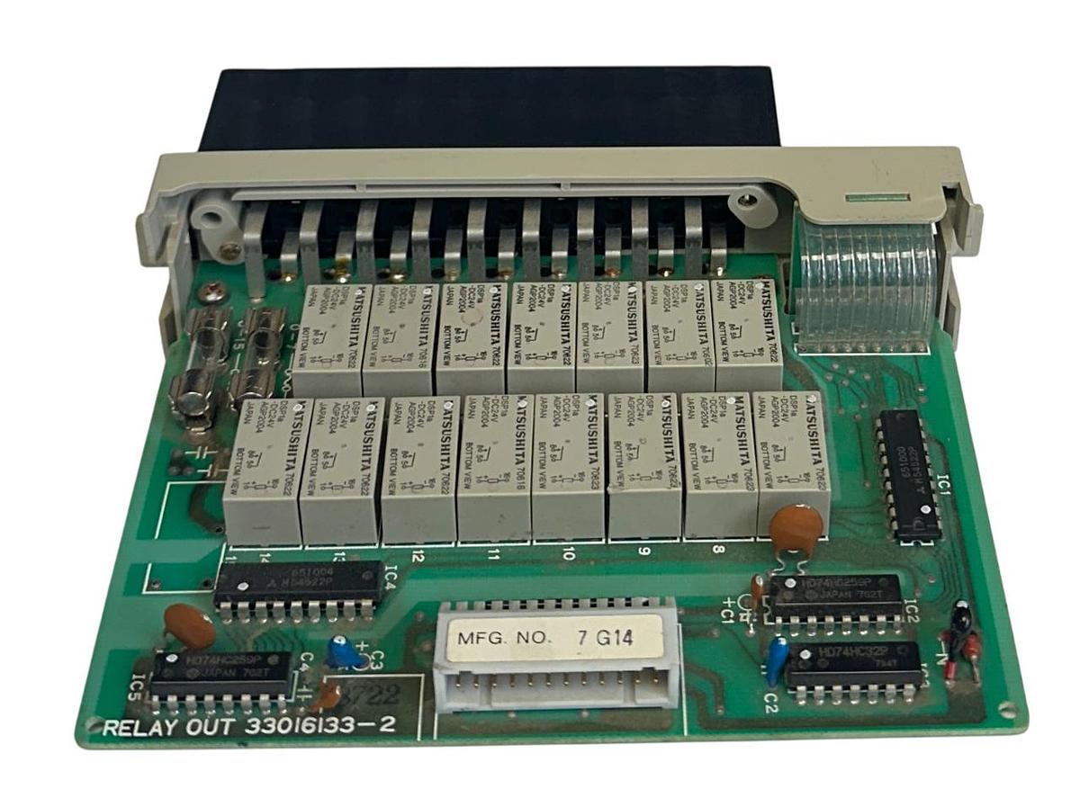 Used HITACHI POM-RH / P0M-RH / POMRH 16-PT DIGITAL OUTPUT MODULE USNP
