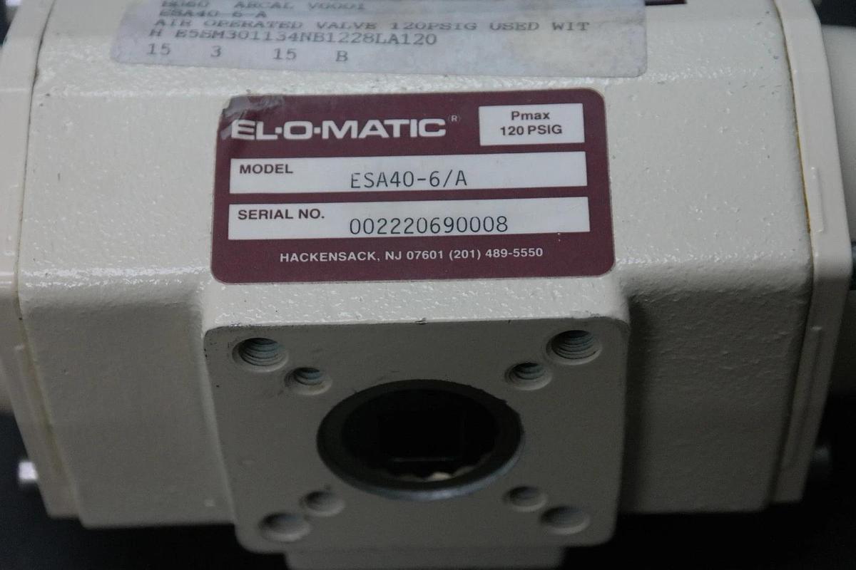 NEW EL-O-MATIC ESA40-6/A PNEUMATIC ACTUATOR SPRING RETURN 120PSIG ELOMATIC