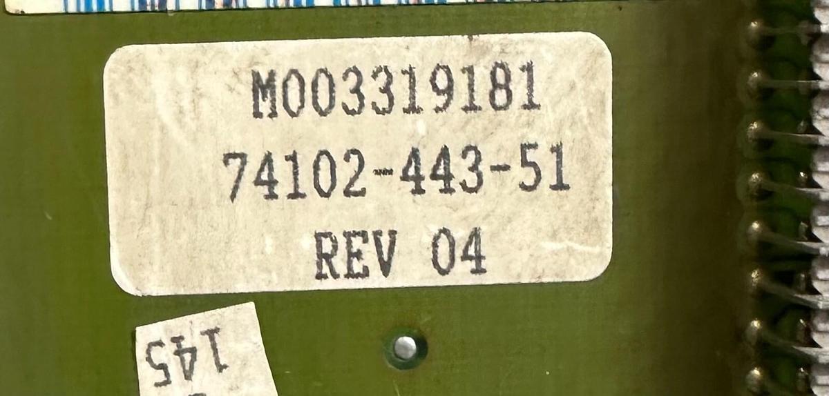 Used ALLEN BRADLEY 74102-443-51 / 7410244351 SERVO BOARD Rev. 04 M003319181