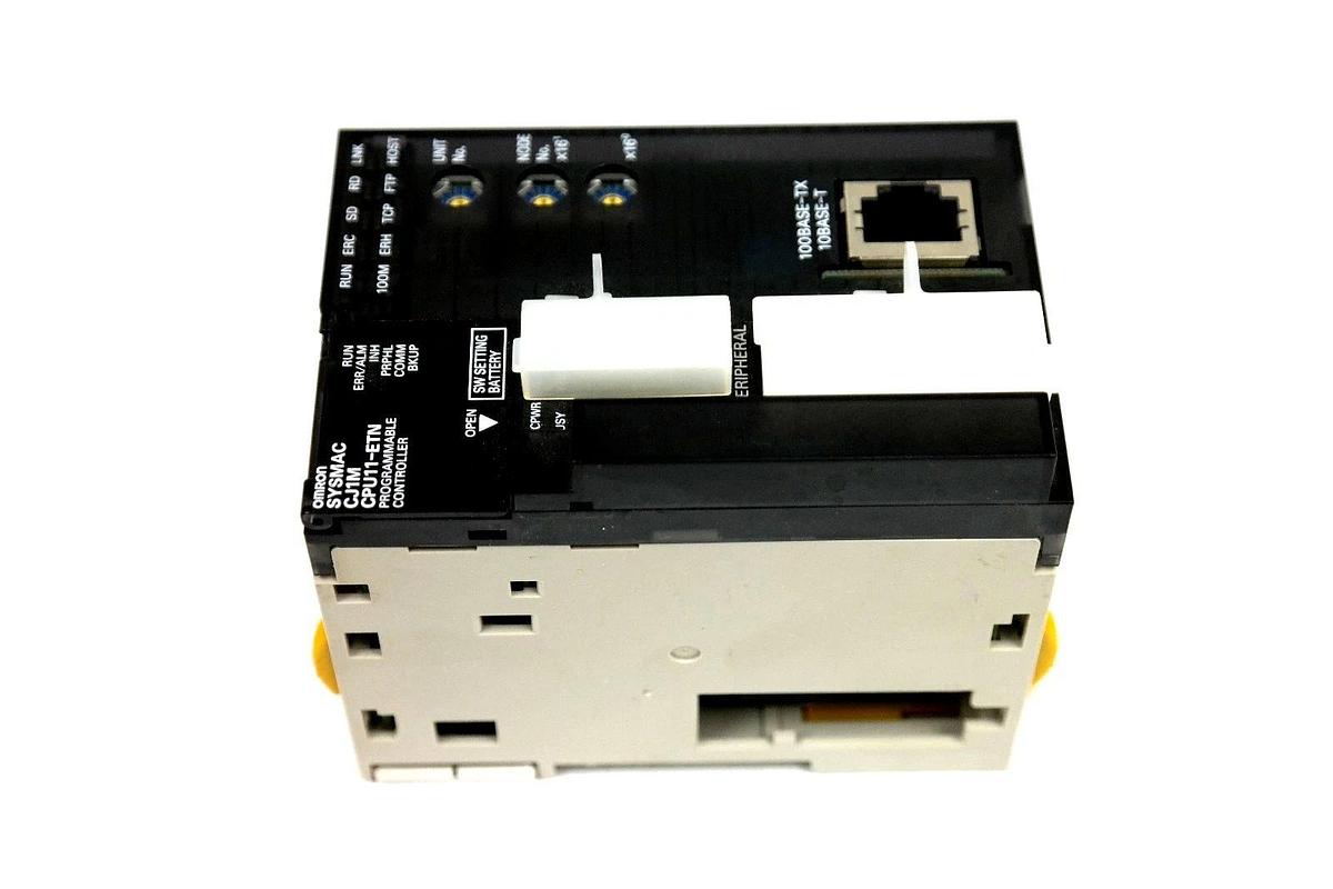 Used OMRON CJ1M-CPU11-ETN CPU MODULE CPU VER. 3.0 ETN. VER. 1.0 CJ1MCPU11ETN