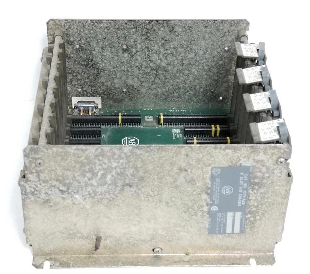 Used ALLEN BRADLEY 1771-A2B I/O CHASSIS 8 SLOT 960188-01FT11 1771A2B