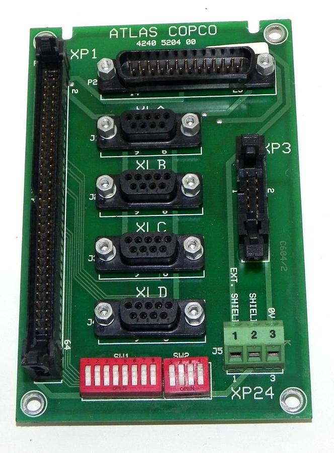 Used ATLAS COPCO 4240 5204 00 PC BOARD ASSEMBLY 4240520400