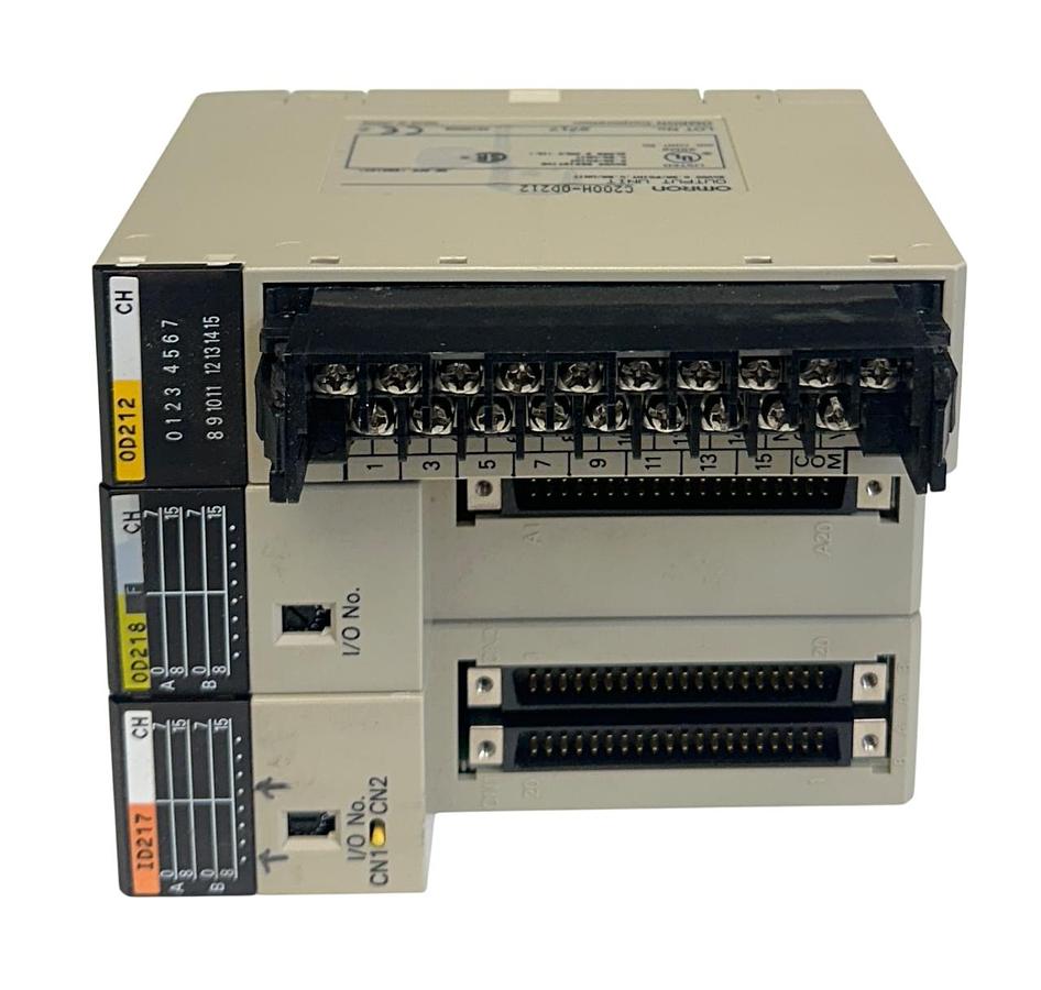Used 3 OMRON SYSMAC C200H-OD212 / C200H-ID217 / C200H-OD218 INPUT/OUTPUT MODULES USNP