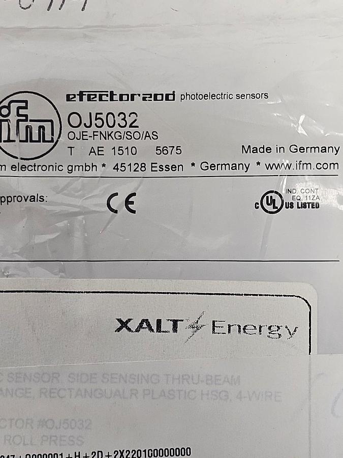 NEW IFM EFECTOR OJE-FNKG/SO/AS THROUGH-BEAM SENSOR RECEIVER OJ5032